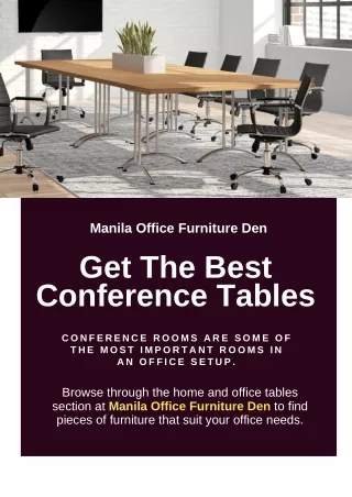 Purchase Conference Tables For Your Meeting Room