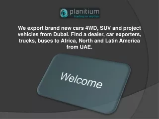 we export brand new cars 4wd suv and project