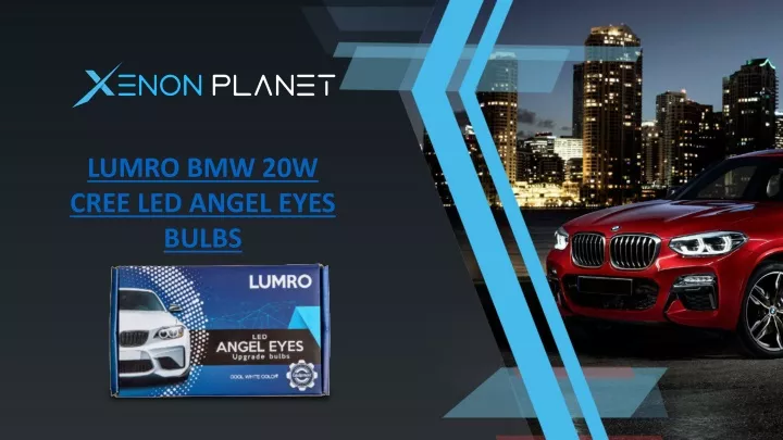 lumro bmw 20w cree led angel eyes bulbs