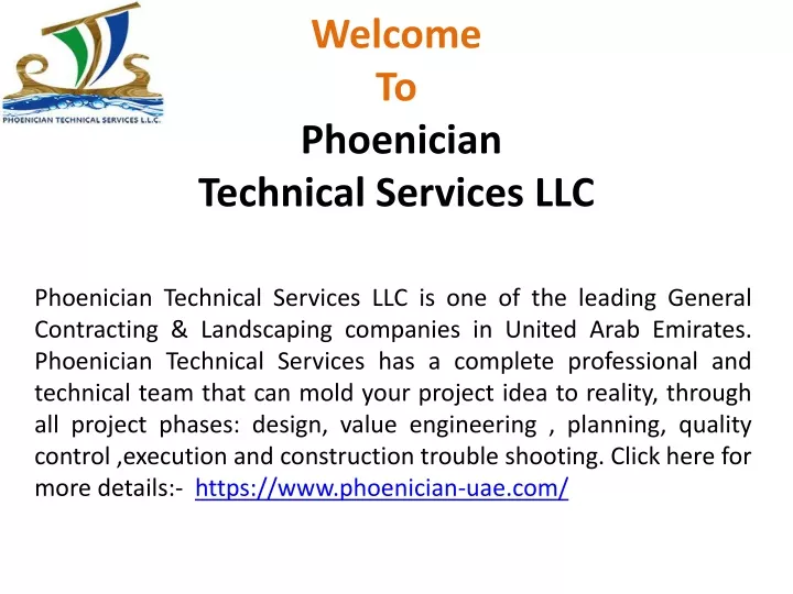 welcome to phoenician technical services llc