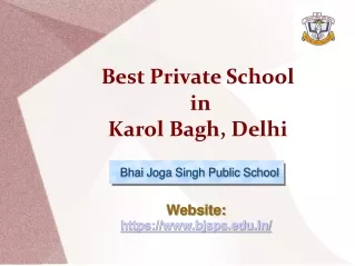 Best Private School in Karol Bagh