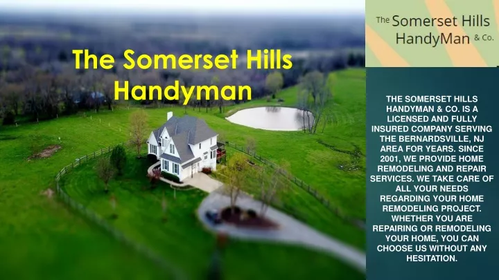 the somerset hills handyman