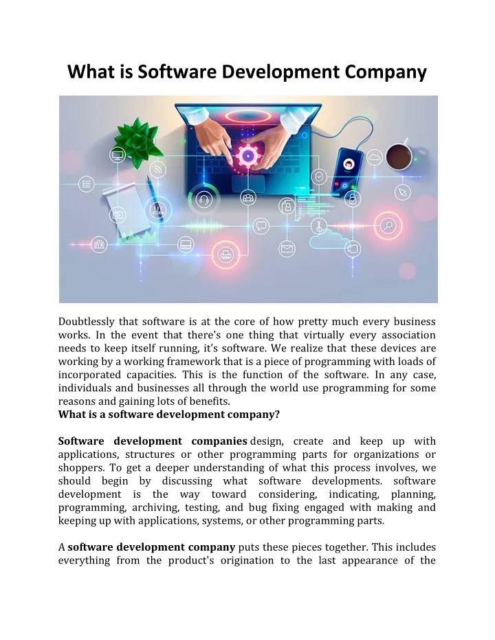 what is software development company