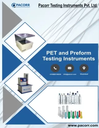 PET & Preform Testing Instruments
