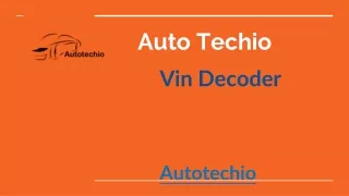 VIN Decoder