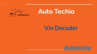 VIN Decoder