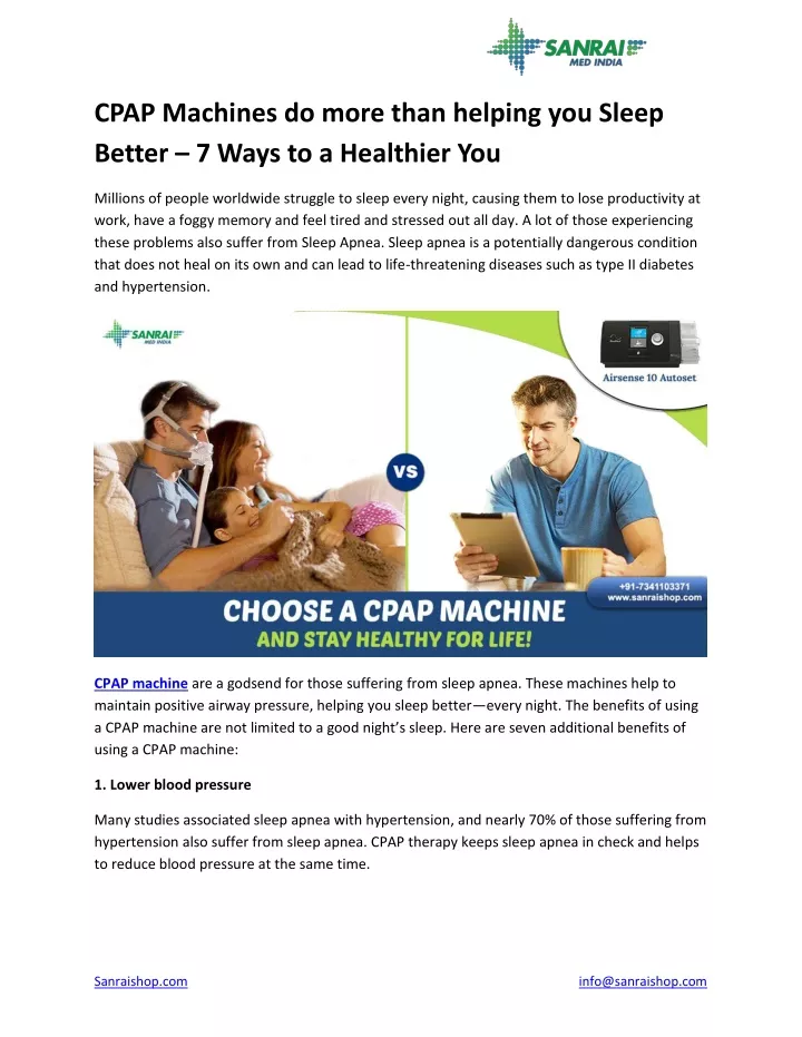 cpap machines do more than helping you sleep