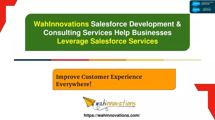 wahinnovations salesforce development consulting