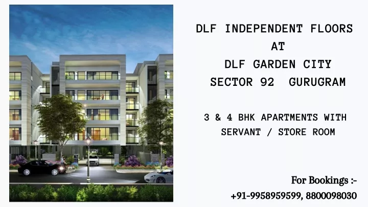 dlf independent floors at dlf garden city sector