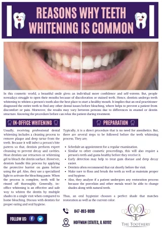 Reasons Why Teeth Whitening Is Common