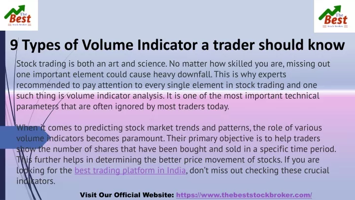 9 types of volume indicator a trader should know