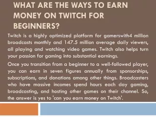 Can you earn money on Twitch