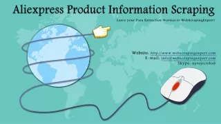 aliexpress product information scraping