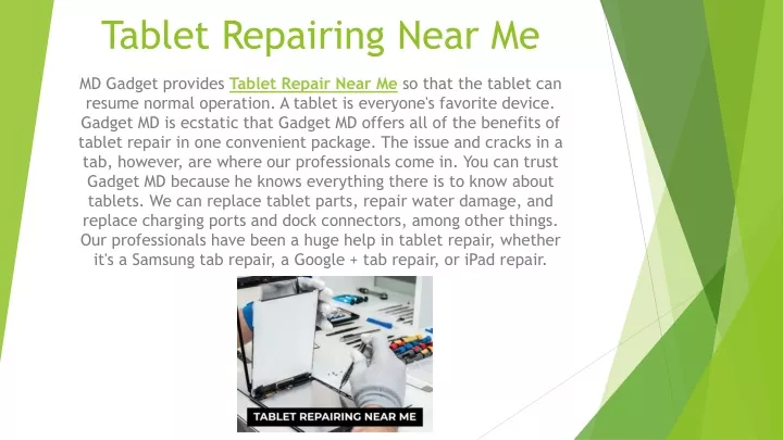 tablet repairing near me