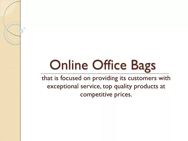 online office bags