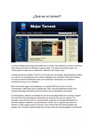 qu es un torrent
