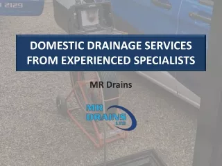 Experienced Drainage Specialists for Your Property Drains