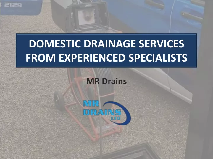 domestic drainage services from experienced specialists