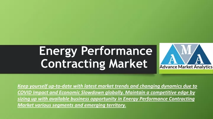 energy performance contracting market