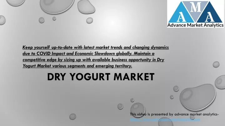 dry yogurt market
