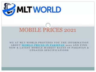 MOBILE PRICES 2021