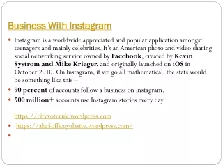 Business With Instagram