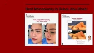 Best rhinoplasty in dubai, abu dhabi