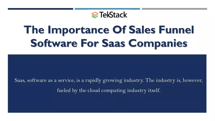 the importance of sales funnel software for saas companies