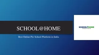 School@Home - One of the Best Pre School Platforms in India
