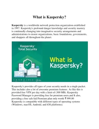what is kaspersky