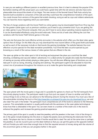 How to Get Hired in the gta vice city download for pc Industry