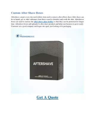 custom after shave boxes