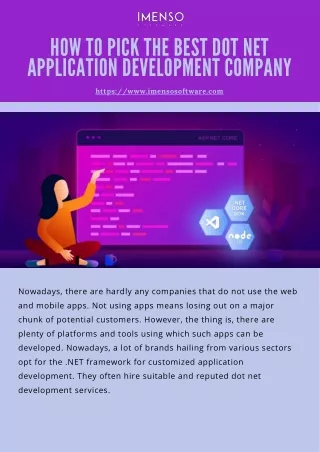 how to pick the best dot net a pplic a tion