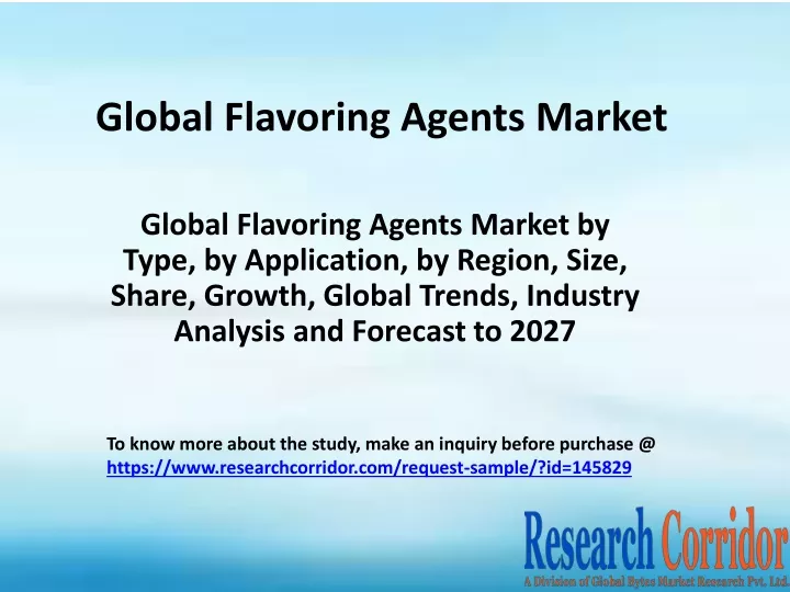 global flavoring agents market