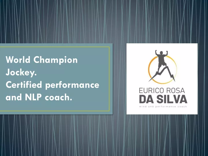 world champion jockey certified performance and nlp coach