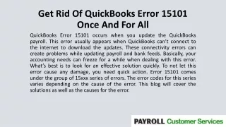 get rid of quickbooks error 15101 once and for all