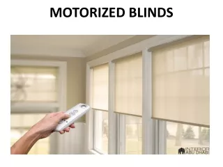 motorized blinds