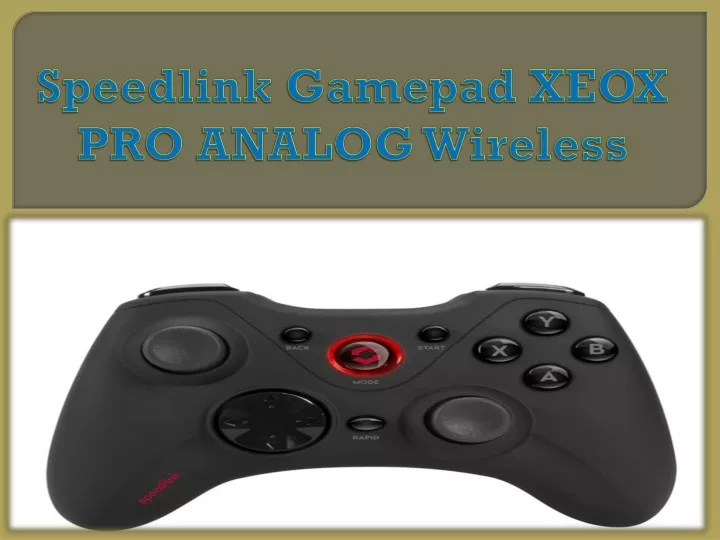 speedlink gamepad xeox pro analog wireless