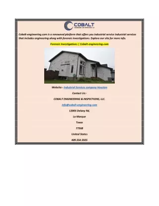cobalt engineering com is a renowned platform