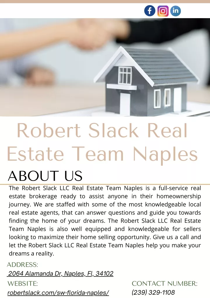 robert slack real estate team naples about