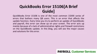 quickbooks error 15106 a brief guide