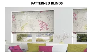 patterned blinds