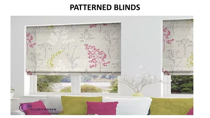 patterned blinds