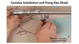 curtains installation and fixing abu dhabi