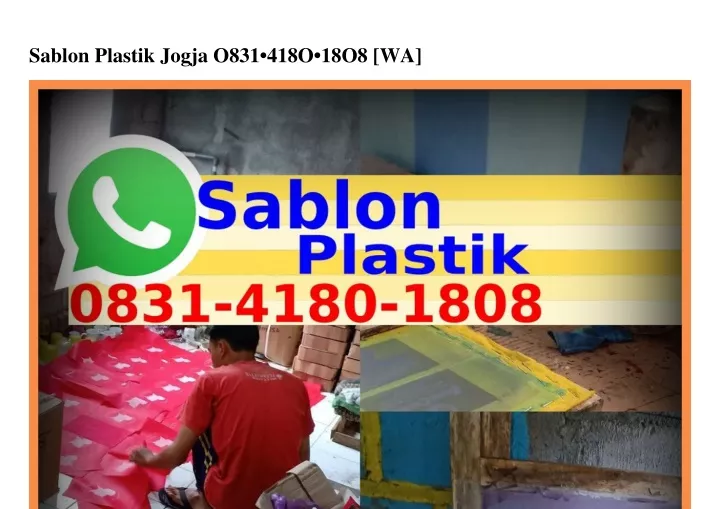 sablon plastik jogja o831 418o 18o8 wa