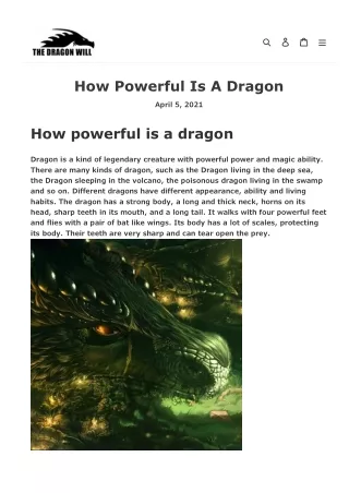 How Powerful Is A Dragon