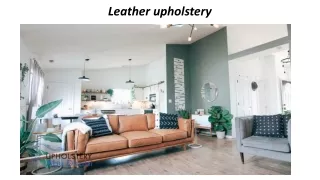 leather upholstery