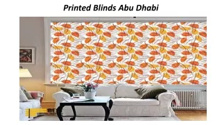 printed blinds abu dhabi