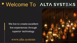 Welcome To ALTA Systems