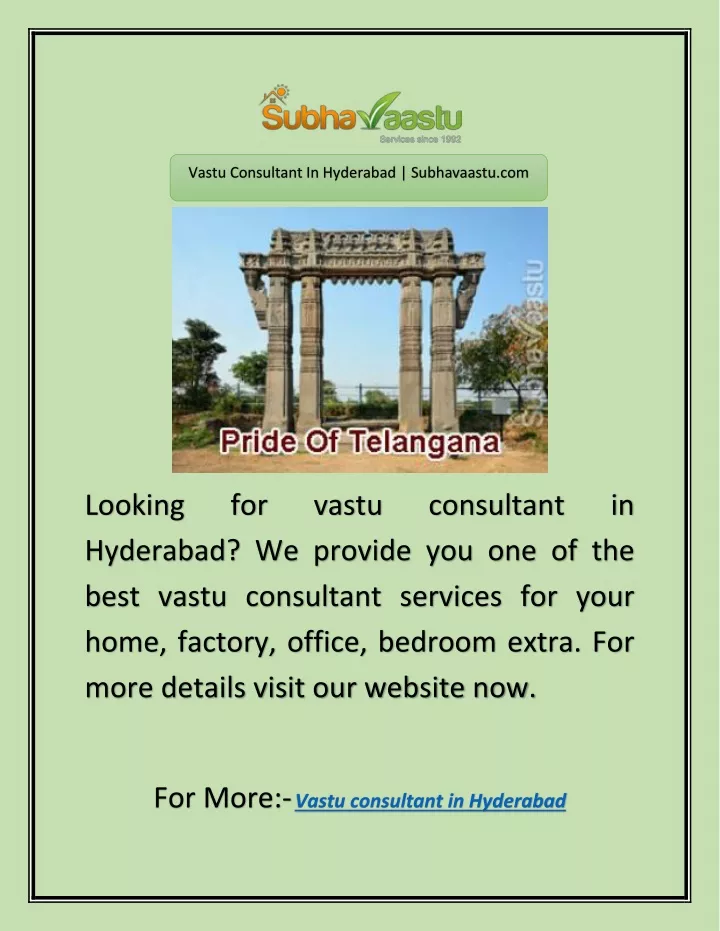 vastu consultant in hyderabad subhavaastu com